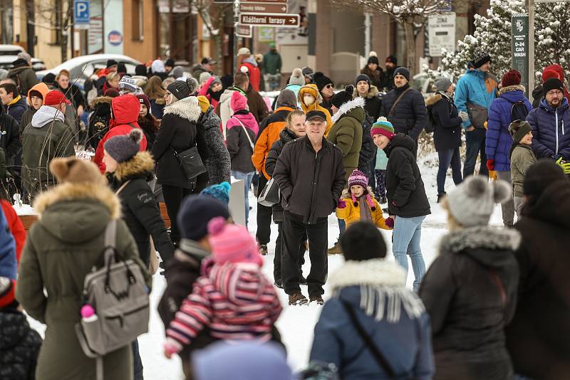 Krampus čerti v Lysé nad Labem v sobotu 4. prosince 2021.