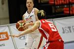 Z basketbalového utkání FIBA Eurocup Women Nymburk - Namur Capitale (70:41)