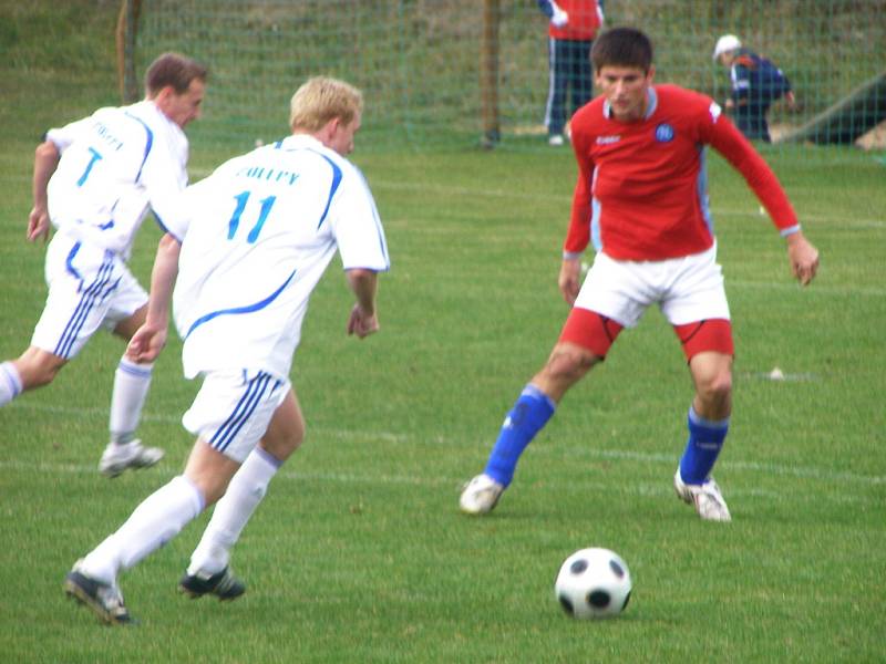 Z utkání fotbalové I.A třídy Polepy - Bohemia Poděbrady (4:1)