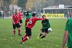 Z okresního fotbalovéhop derby krajského přeboru Polaban Nymburk - Ostrá (1:0)