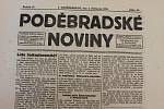 Z týdeníků Poděbradské noviny informují o vzniku republiky jako první. Vyšly 1. listopadu 1918.