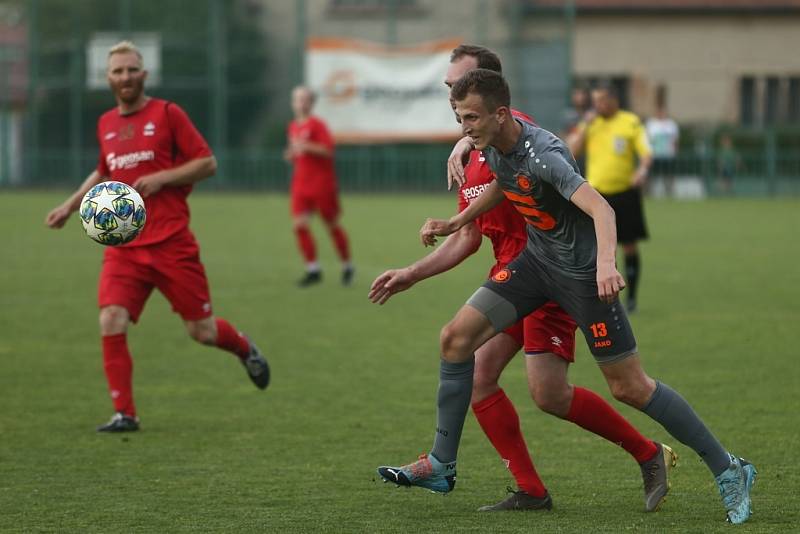 Z fotbalového utkání turnaje Sokoleč cup Velim - Slovan Poděbrady (3:1)