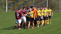 Z fotbalového utkání krajského přeboru Poříčí nad Sázavou - Bohemia Poděbrady (2:1)