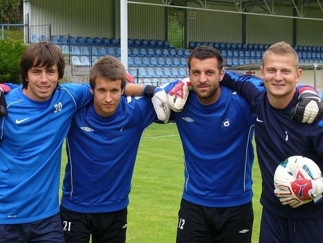 Jakub Cink (druhý zleva) dal fotbalu sbohem hodně mladý. Přednost dostala rodina.
