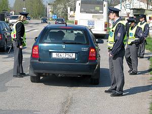 Studenti policejní akademie kontrolovali řidiče v Sadské