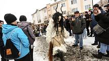 Krampus čerti v Lysé nad Labem v sobotu 4. prosince 2021.