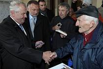 Prezident republiky Miloš Zeman navštívil Nymburk.