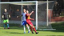 Z fotbalového utkání I.A třídy Slovan Poděbrady - Pšovka Mělník (4:1)