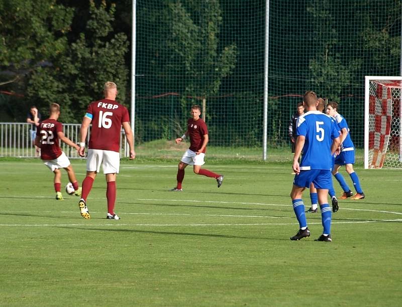 Z fotbalového utkání I.A třídy Bohemia Poděbrady - Čelákovice (1:4)