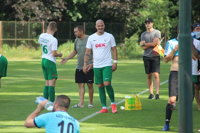 Z přípravného fotbalového utkání Polaban Nymburk - Luštěnice (4:0)