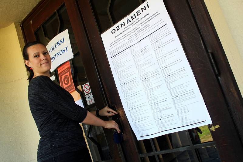 Volby ve skautské vile Tortuga na Zálabí v Nymburce.