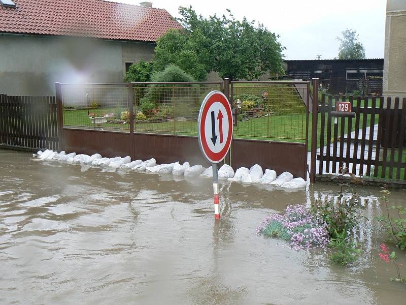 Povodeň ve Vestci a Křinci