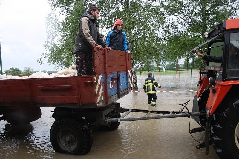 Povodeň ve Vestci a Křinci