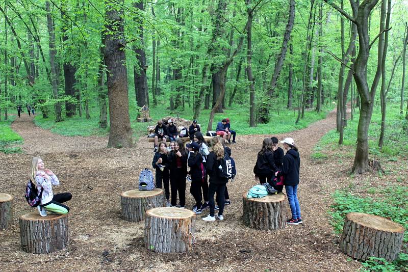 Ze slavnostního otevření lesoparku Obora v Poděbradech po dvouleté proměně.