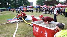 Krajská soutěž hasičů v požárním sportu v Nymburce