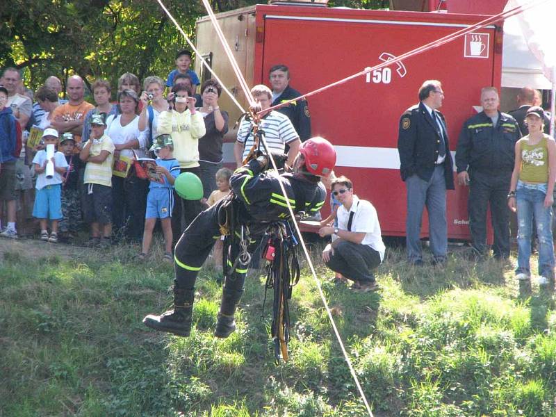 Ukázka činnosti lezeckého družstva