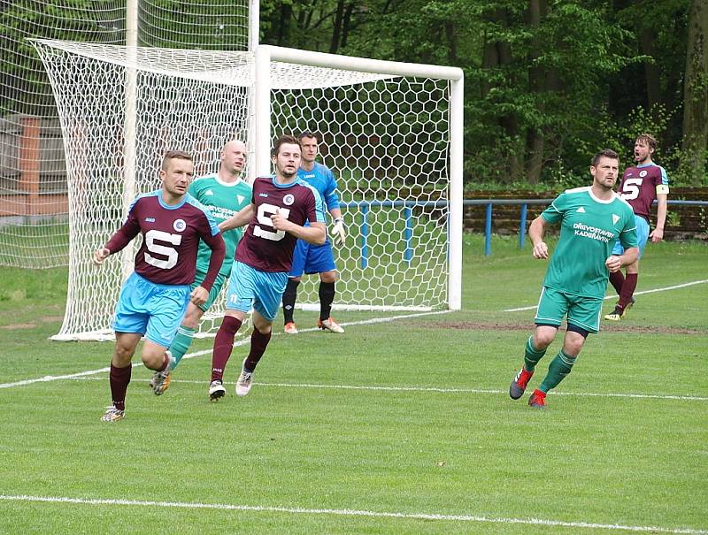 Z fotbalového utkání okresního přeboru Slovan Poděbrady - Přerov nad Labem (8:0)