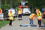 Cvičení proti teroristům v roce 2013 v areálu Školního policejního střediska v Sadské.