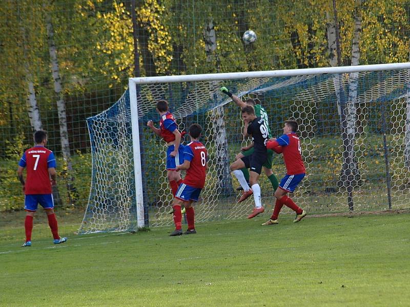 Z fotbalového utkání I.B třídy Městec Králové  - Slovan Poděbrady (0:1)