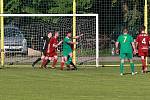 Z fotbalového utkání Postřižinského okresního přeboru Přerov nad Labem - Bohemia Poděbrady B (1:0)