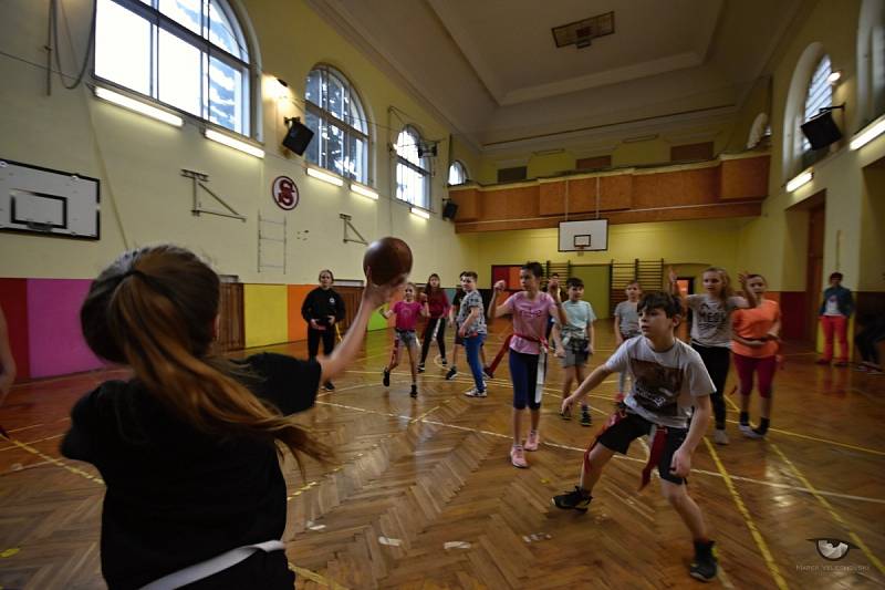 Novou sportovní disciplínu zkoušeli na Tyršově škole.