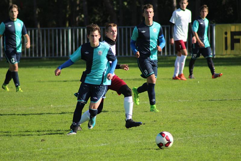 Dorostenecké okresní derby krajského přeboru vyhráli mladíci Ostré, doma porazili Poděbrady 2:0