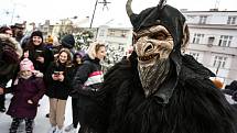 Krampus čerti v Lysé nad Labem v sobotu 4. prosince 2021.