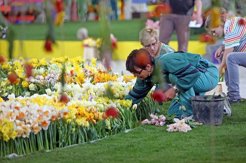 Finiš příprav na jarní etapu výstavy Flora Olomouc 2014