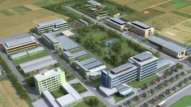 Vizualizace nových pracovišť UP v Holici, kde má fungovat Centrum regionu Haná pro biotechnologický výzkum 