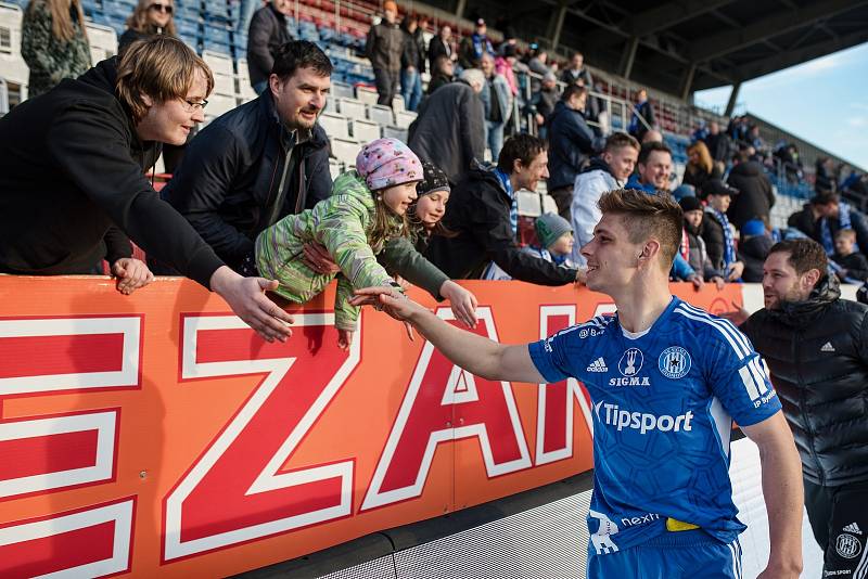 Utkání 24. kola fotbalové FORTUNA:LIGY mezi SK SIgma Olomouc a FK Mladá Boleslav.