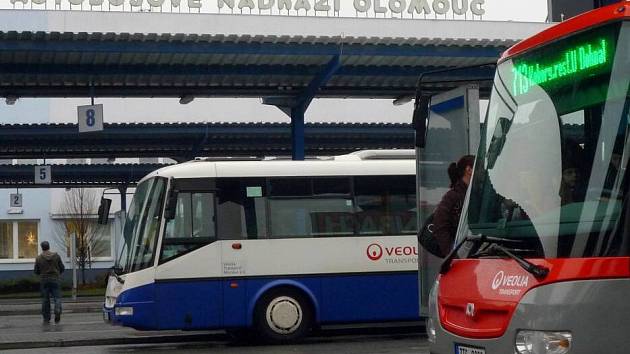Autobusové nádraží v Olomouci. Ilustrační foto