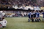 Sigma Olomouc porazila v Poháru UEFA v listopadu 1992 Fenerbahce Istanbul 7:1.Radost po jedné z branek