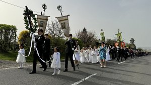 Součástí Droždínských hodů je tradiční velikonoční průvod, 31. března 2024