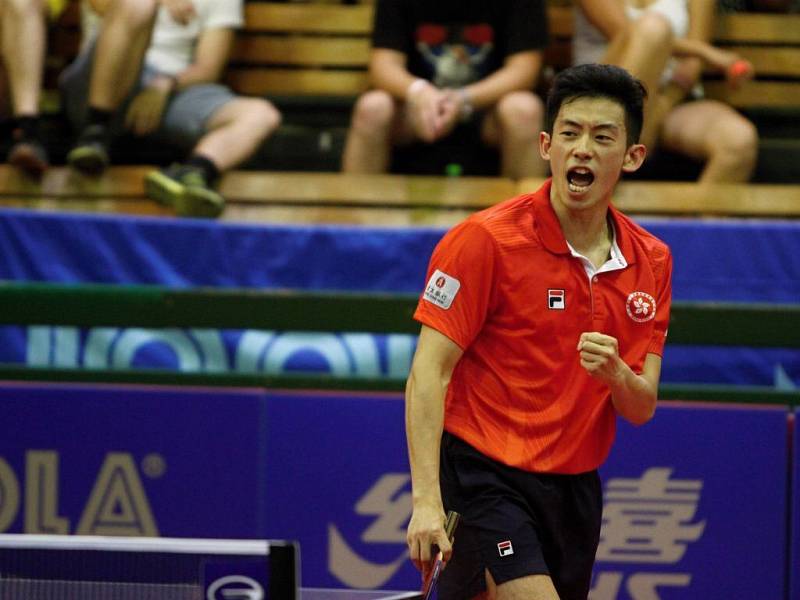 Vítěz Chun Ting Wong. Finále dvouhry mužů. Czech Open v Olomouci