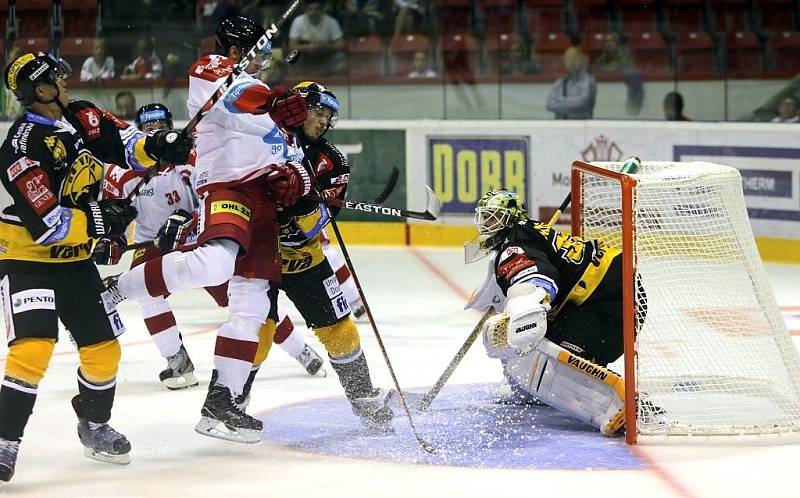 Olomoučtí hokejisté v extraligové generálce doma prohráli 1:3 s Litvínovem.