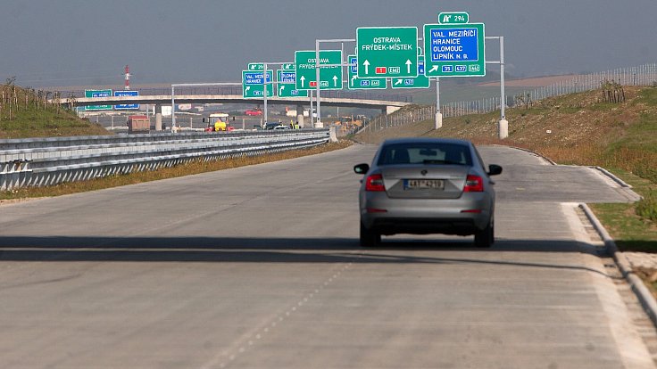 Výstavba dálnice D1 Lipník - Přerov - konec září 2019