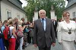 Prezident Václav Klaus na návštěvě Náměště na Hané