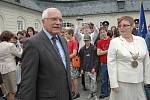 Prezident Václav Klaus na návštěvě Náměště na Hané
