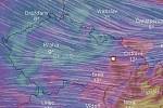 Vichr v noci z 23. na 24. února 2020