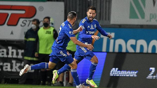 Utkání 8. kola první fotbalové ligy: SK Sigma Olomouc - FC Baník Ostrava 17. září 2021 v Olomouci. (vpravo) Martin Hála z Olomouce.