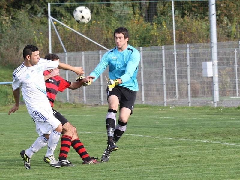 FK Šternberk (v bílém) vs. Sokol Konice