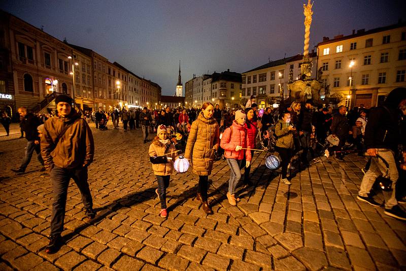 Lampiónový průvod 28. října 2022 v Olomouci