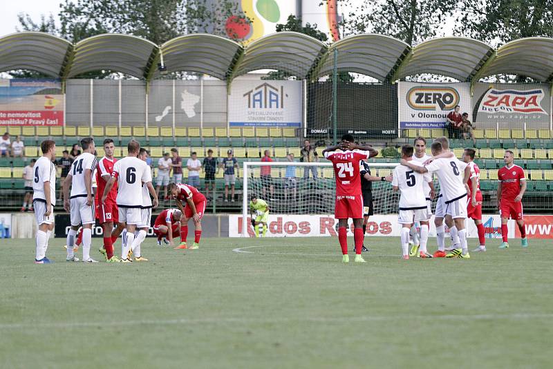 Fotbalisté  1. HFK Olomouc porazili ve druhém kole MOL Cupu prvoligové Brno 2:1