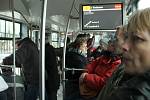 První cestující na nové tramvajové trati v Olomouci