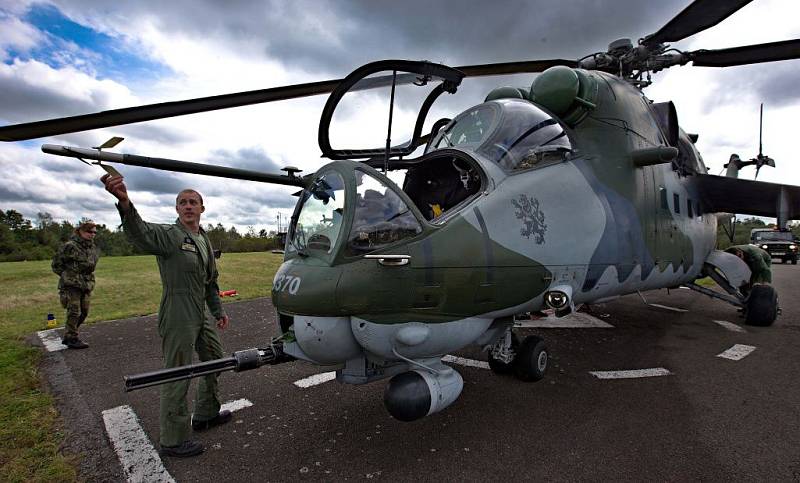 Mi-35. Cvičení NATO Ramstein Rover na Libavé