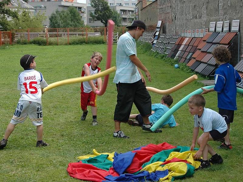 Příměstský tábor u sportovní haly na Lazcích