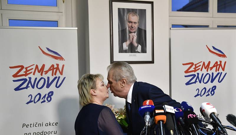 Miloš Zeman po vítězství v prvním kole prezidetských voleb 2018