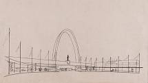 Návrh výstaviště pro Zemskou výstavu 1940, které mělo vzniknout na třídě 17. listopadu