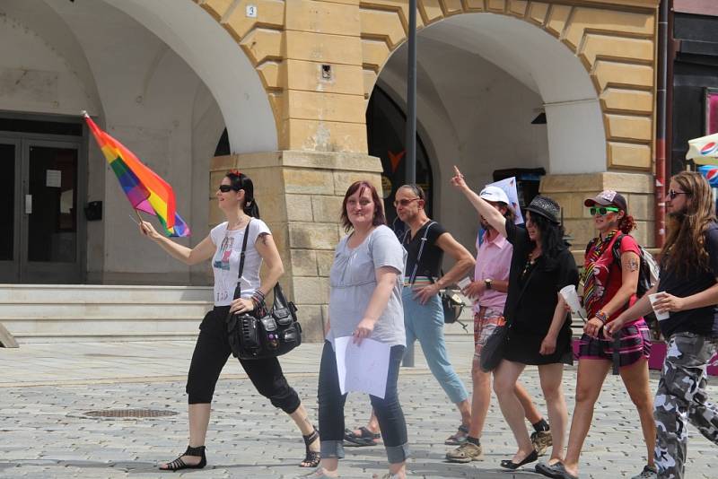 Rainbow Pride - první průvod lidí s menšinovou sexuální orientací v Olomouci