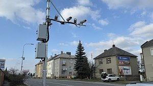 V Přerovské ulici v Olomouci bude spuštěn nový radar od 1. dubna. Snímek z března 2024